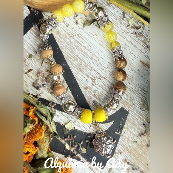 Alquimia Yellow and Brown Bracelet - Picture 1 of 3